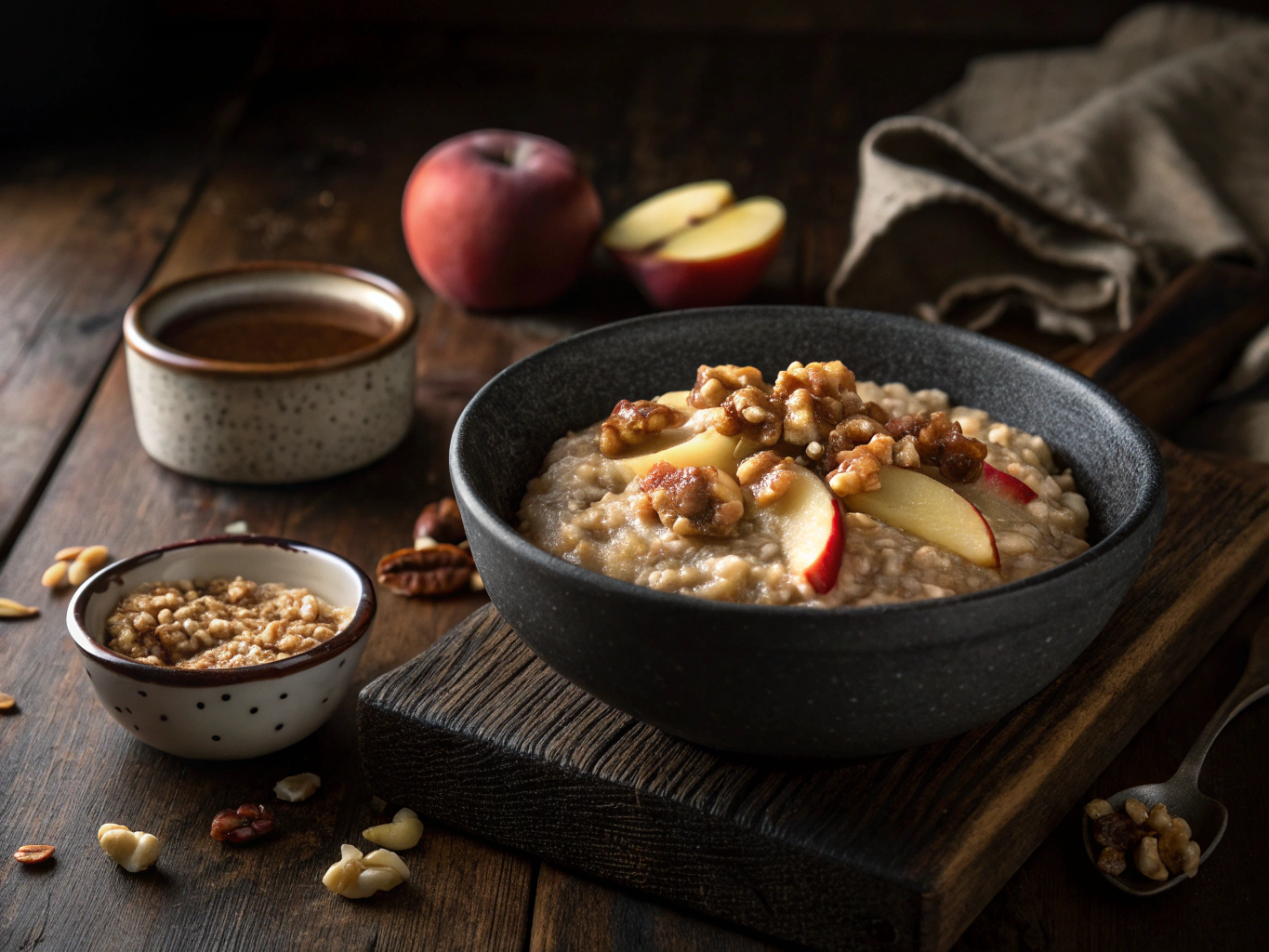 Avena Nocturna con Manzana y Nueces