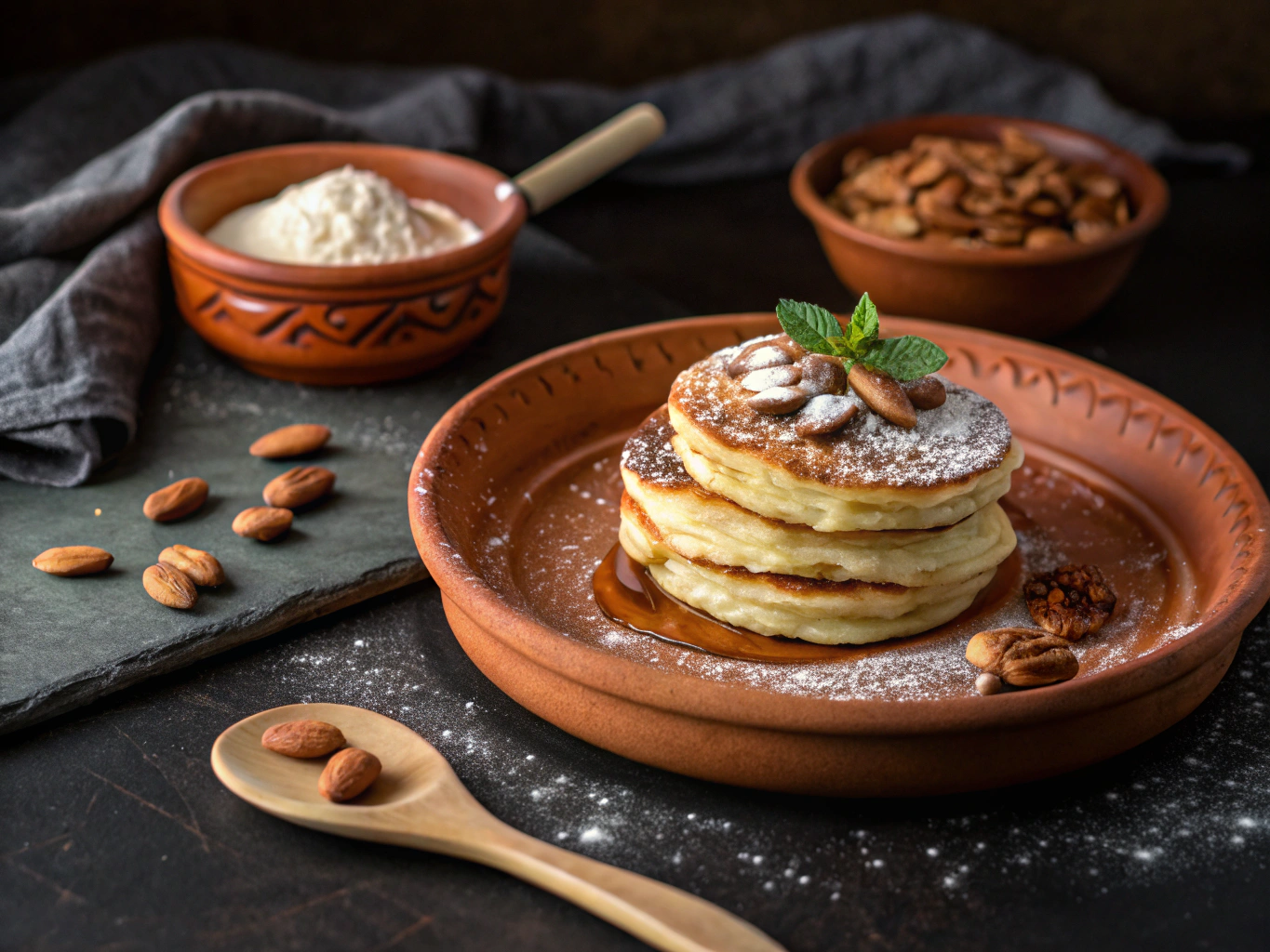 Panqueques Esponjosos de Harina de Almendra
