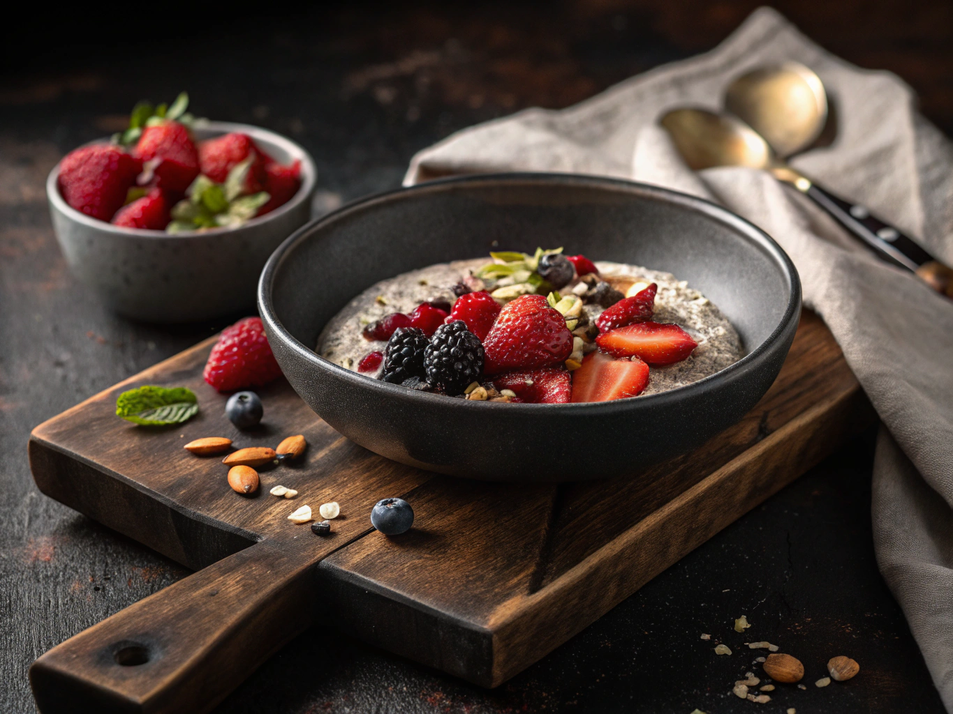 Pudín de Chía con Frutos Rojos